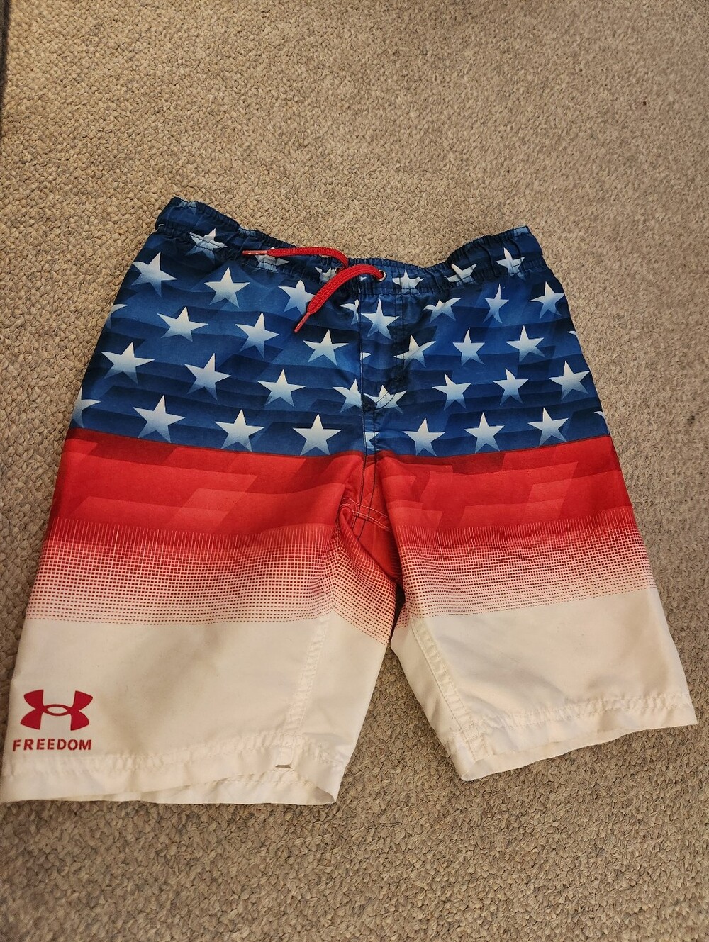 Under Armour Boy's Stars & Stripes Athletic Swim Shorts